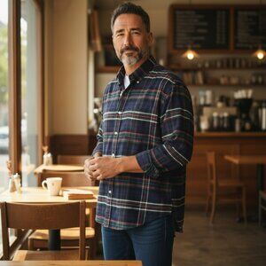 Vintage Polo Ralph Lauren The Big Oxford Plaid Button Down Shirt XL Pony Preppy